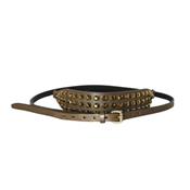 CEINTURE KIMOBELT TAUPE CRISTAL MIRROR GOLD-RONALD PINEAU