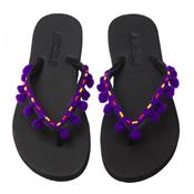 FLIPFLOP POMPONS VIOLET