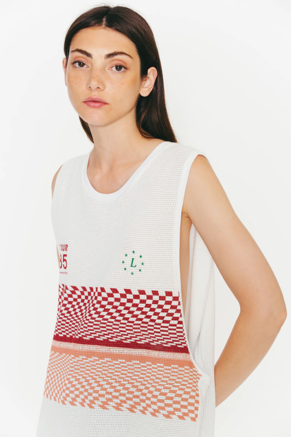 WHITE BUCK TANK TOP