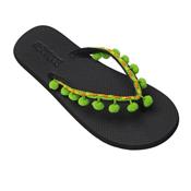 FLIPFLOP POMPONS VERT