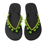 FLIPFLOP POMPONS VERT