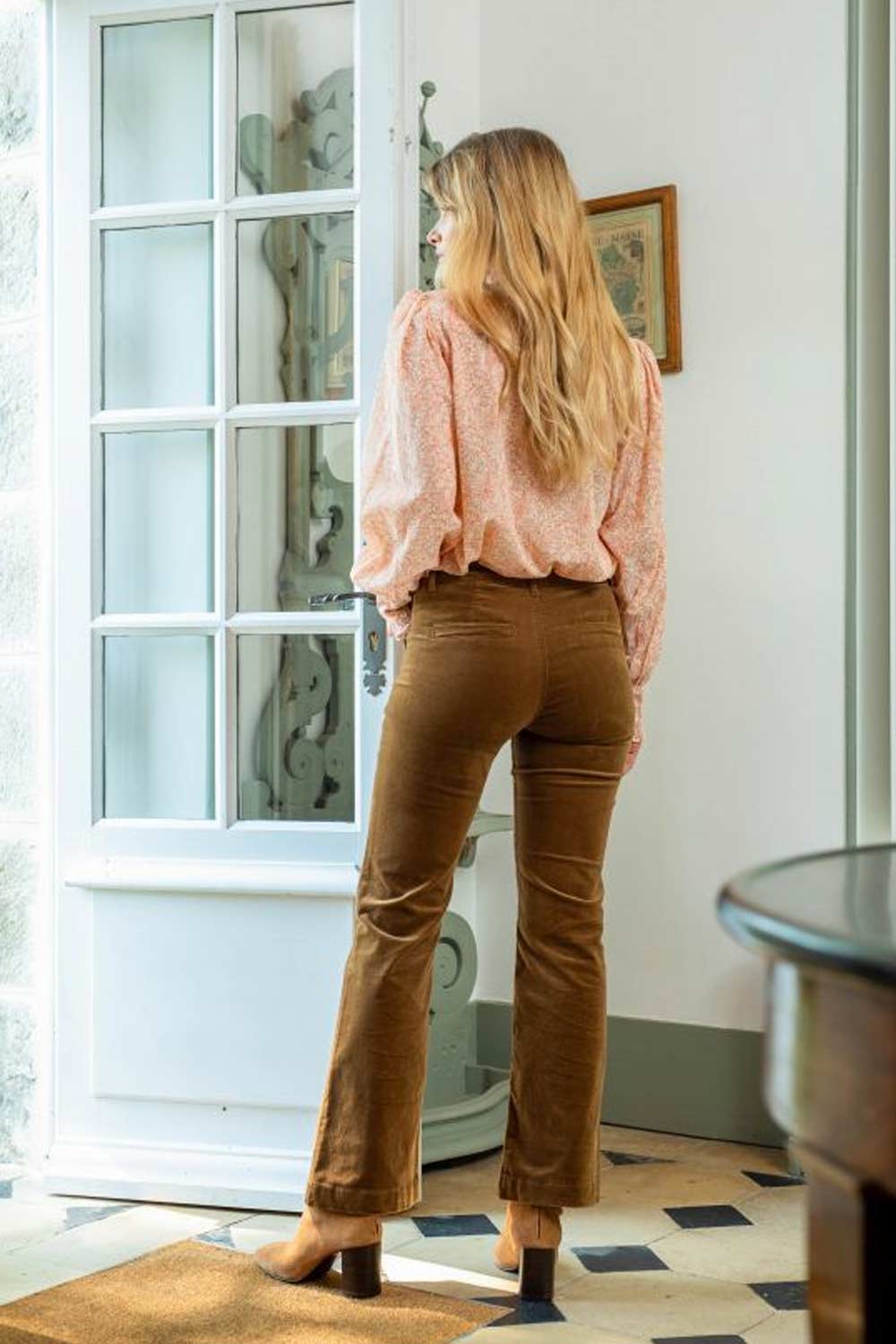 PANTALON SONNY VELOURS BEIGE