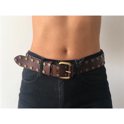 CEINTURE MOTOBELT REGO BRONZE BRUN