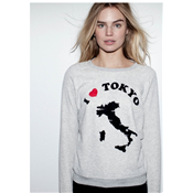 SWEAT-SHIRT I LOVE TOKYO GRIS-ZOE KARSSEN