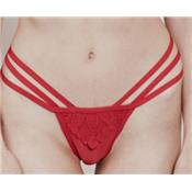 STRING DENTELLE RUBY LACE ROUGE SCARLET