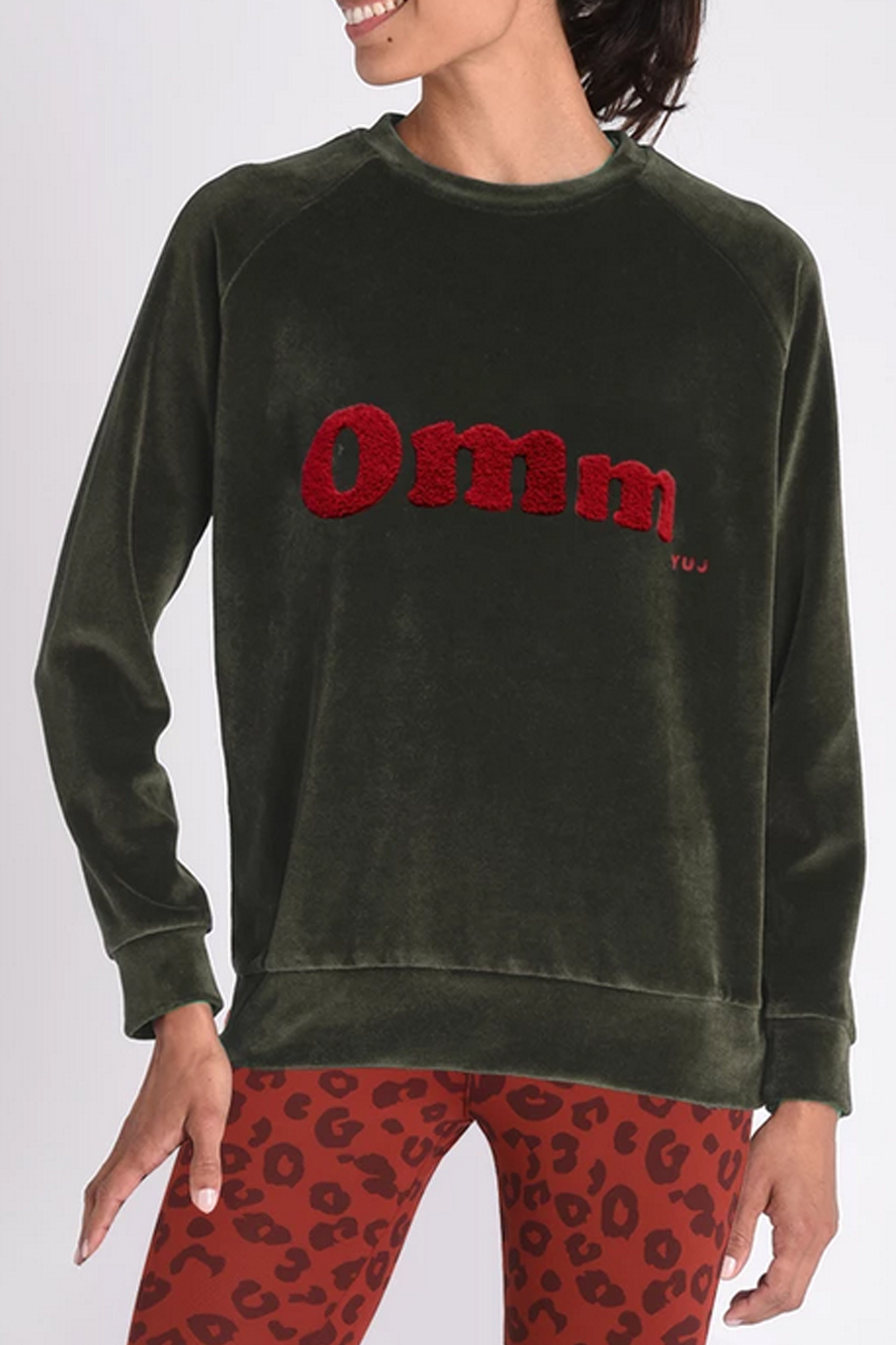 KHAKI VELVET OMM SWEAT