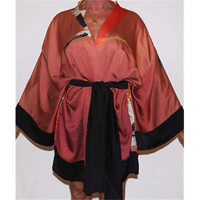 KIMONO BOVARY ORANGE & NOIR