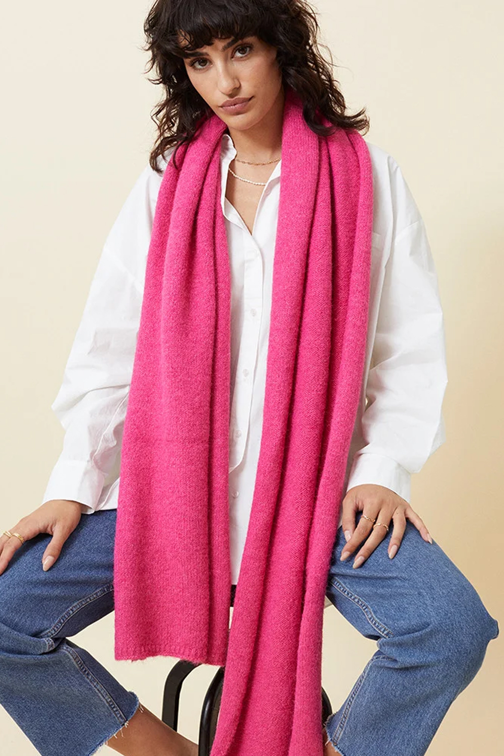 FUCHSIA GARCONNE SCARF