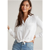 CHEMISE FLOWY BUTTON DOWN WHITE