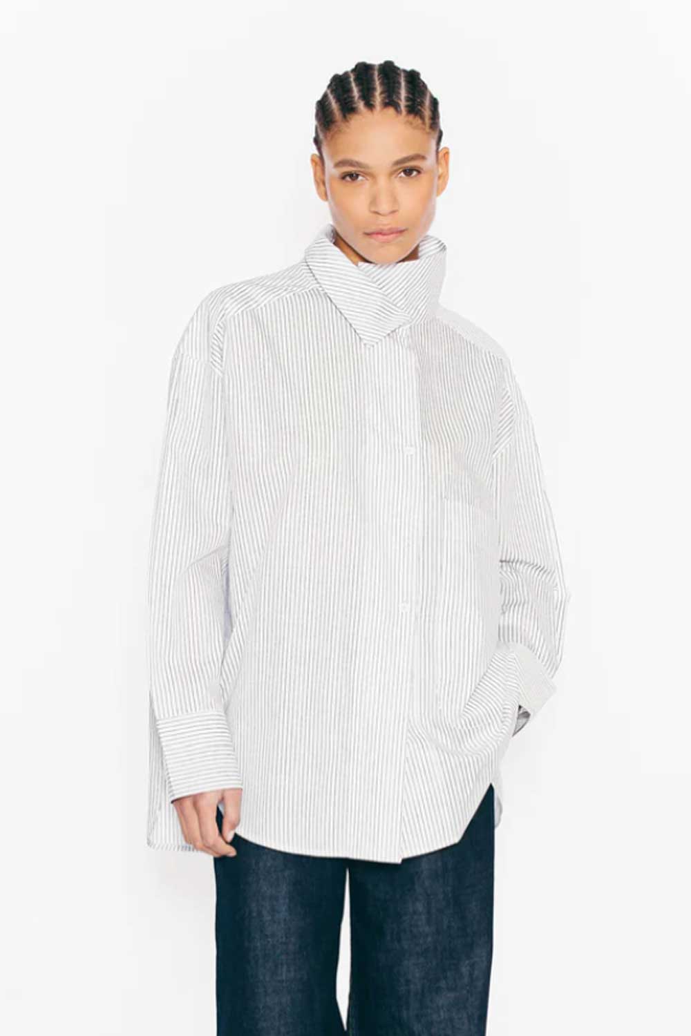 CHEMISE FINLAY BLACK STRIPES