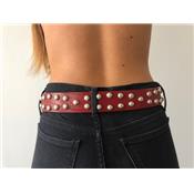 CEINTURE MOTOBELT KLOU DIAM ROUGE