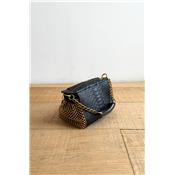 SAC MINI BAULETTO PYTHON NOIR