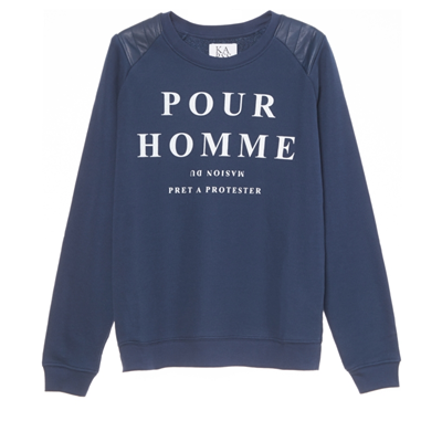 SWEAT-SHIRT BLUE POUR HOMME 