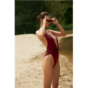 EVERGREEN BURGUNDY ELLIS ONE PIECE