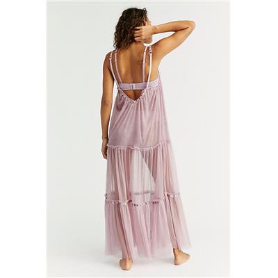 ROBE LONGUE SLIP DRESS TULLE 