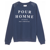 SWEAT-SHIRT BLUE POUR HOMME 