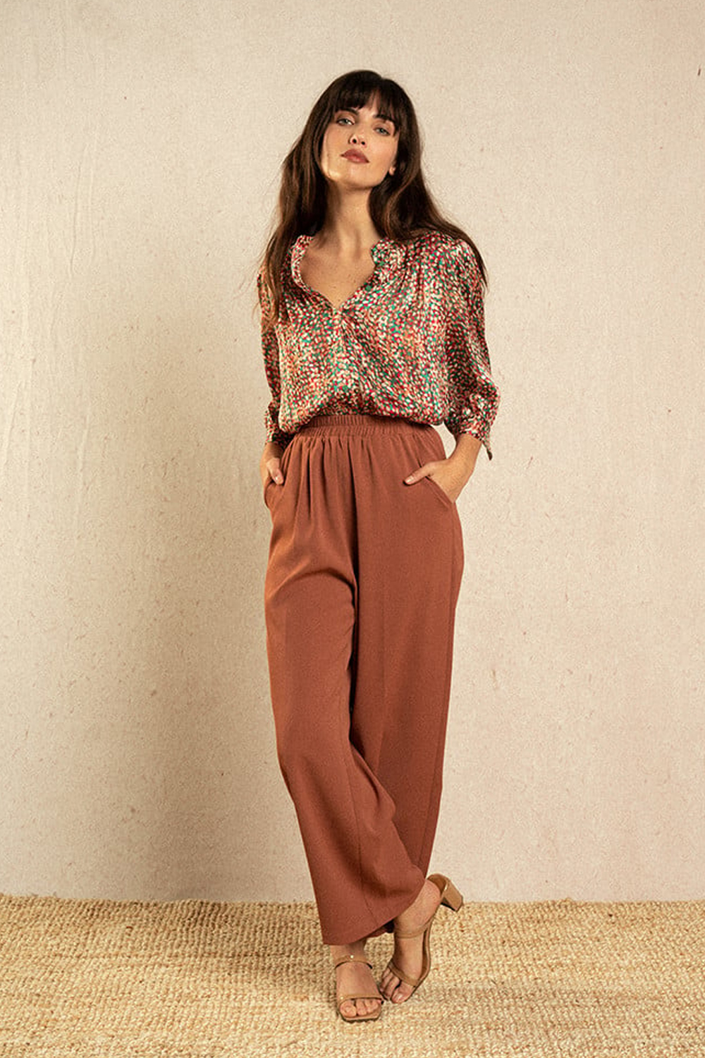 PANTALON IVOIRE TERRACOTTA