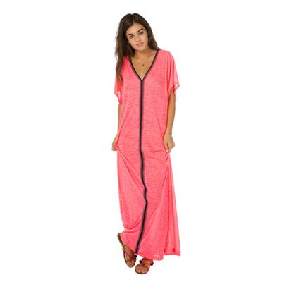 ROBE LONGUE ABAYA ROSE VIF