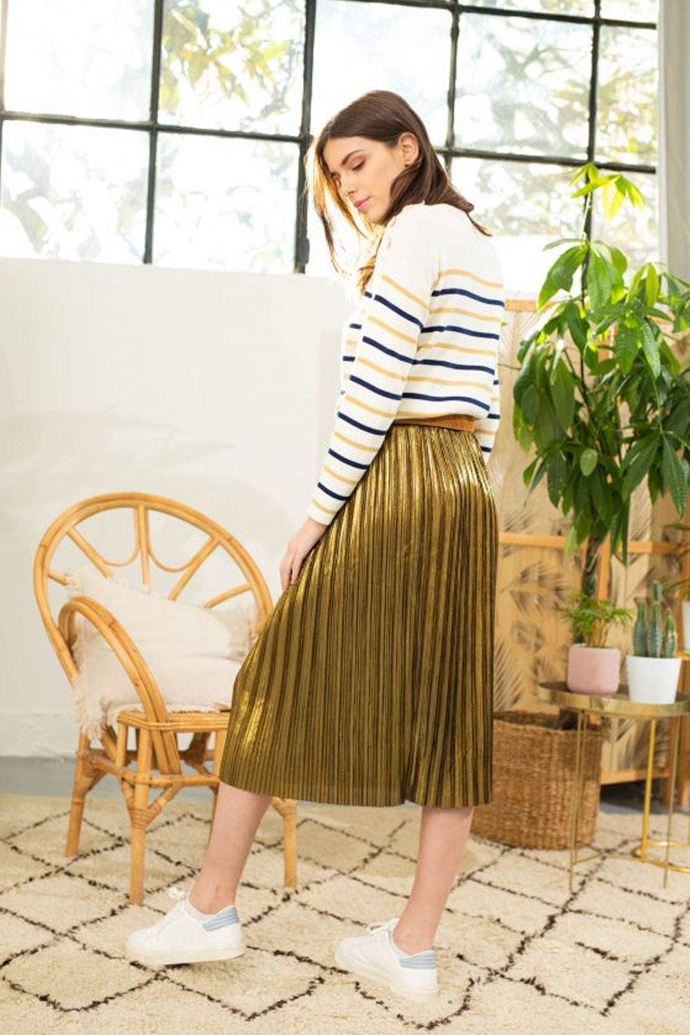 GOLD DANALIE SKIRT