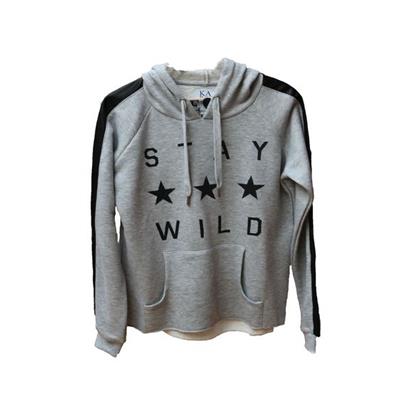 SWEAT-SHIRT STAY WILD GRIS