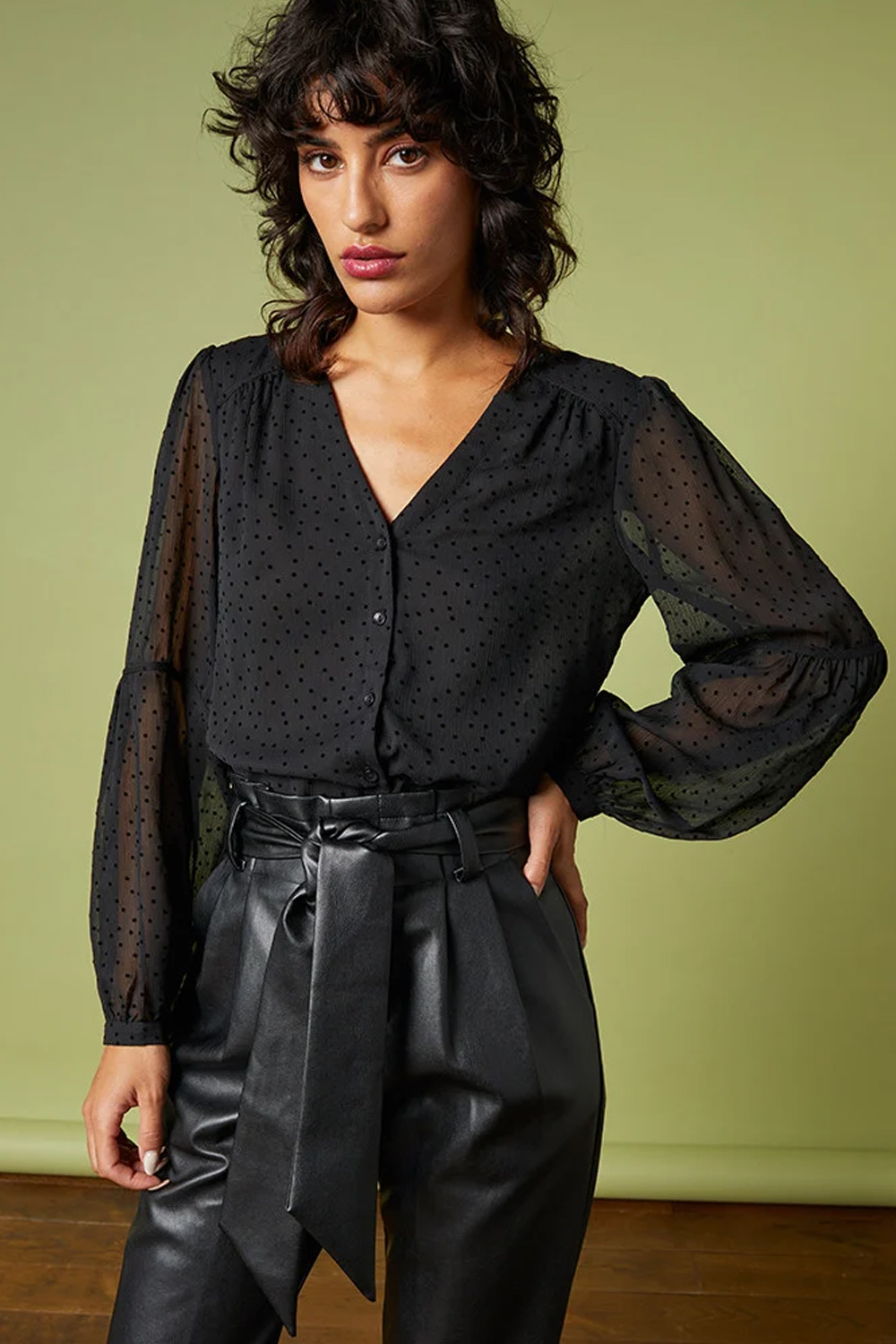 BLOUSE HARENA NOIR