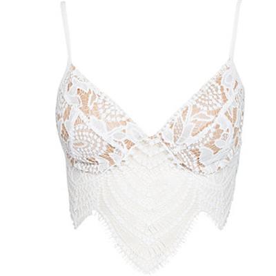 BRASSIERE DENTELLE BLANCHE-SNAP DRAGON-FOR LOVE&LEMONS