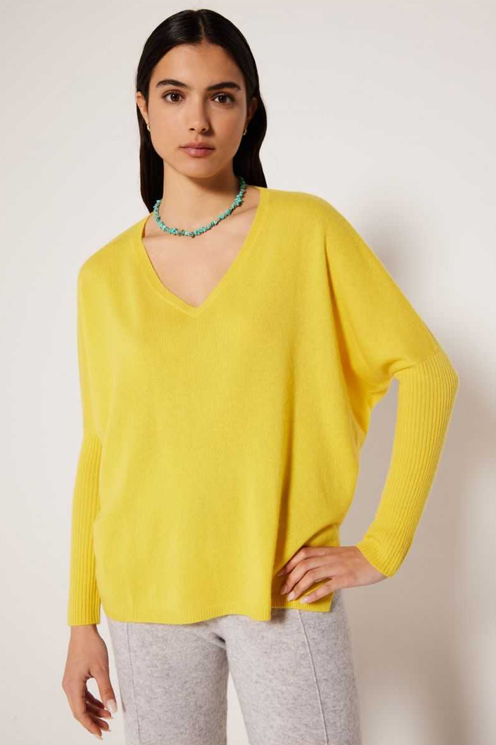 PULL FAUSTINE JAUNE