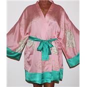 KIMONO BOVARY ROSE & VERT 