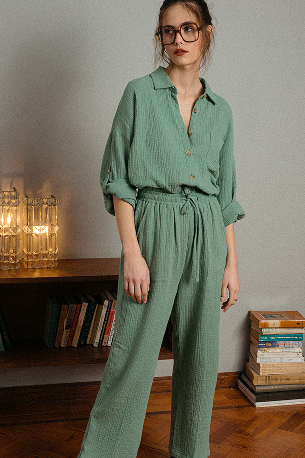 PANTALON ENZO VERT