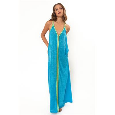 ROBE LONGUE SUN BLUE-PITUSA