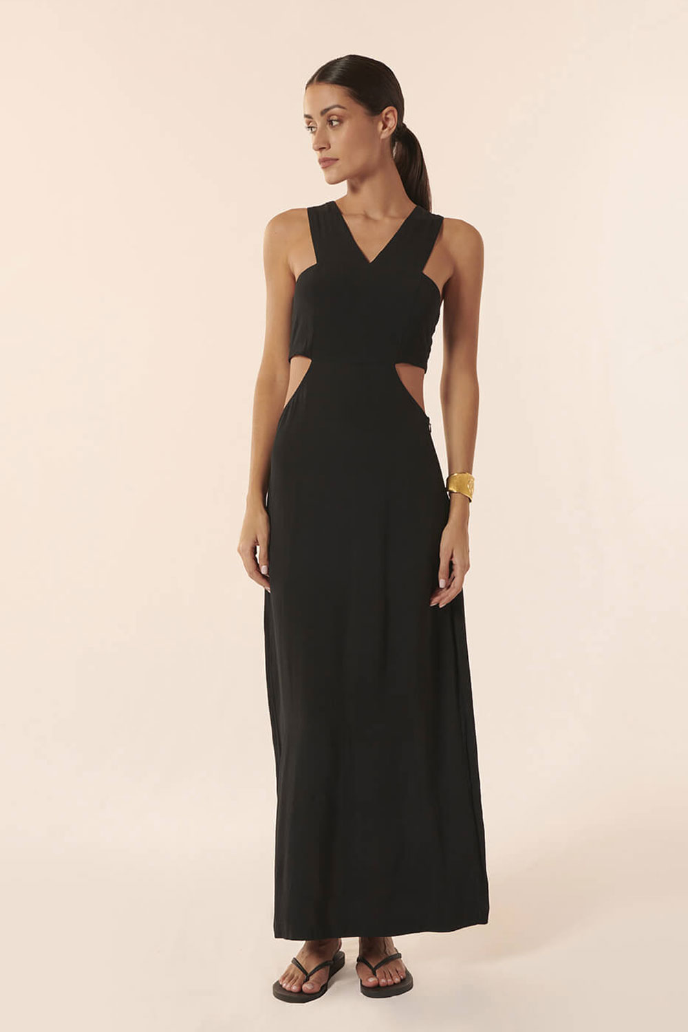 ROBE LONGUE BEE BLACK