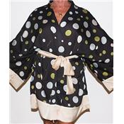 KIMONO BOVARY NOIR & BEIGE