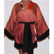 KIMONO BOVARY ORANGE & NOIR