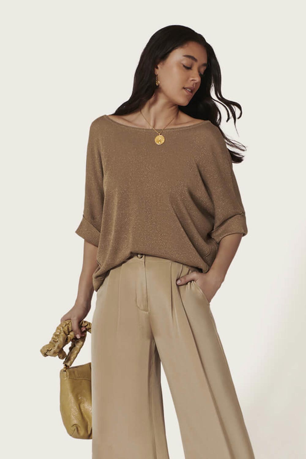 PULL BUCKLEY TABAC