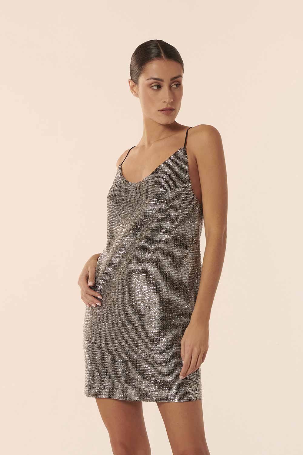 ROBE COURTE ADA SILVER