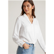 CHEMISE FLOWY BUTTON DOWN WHITE