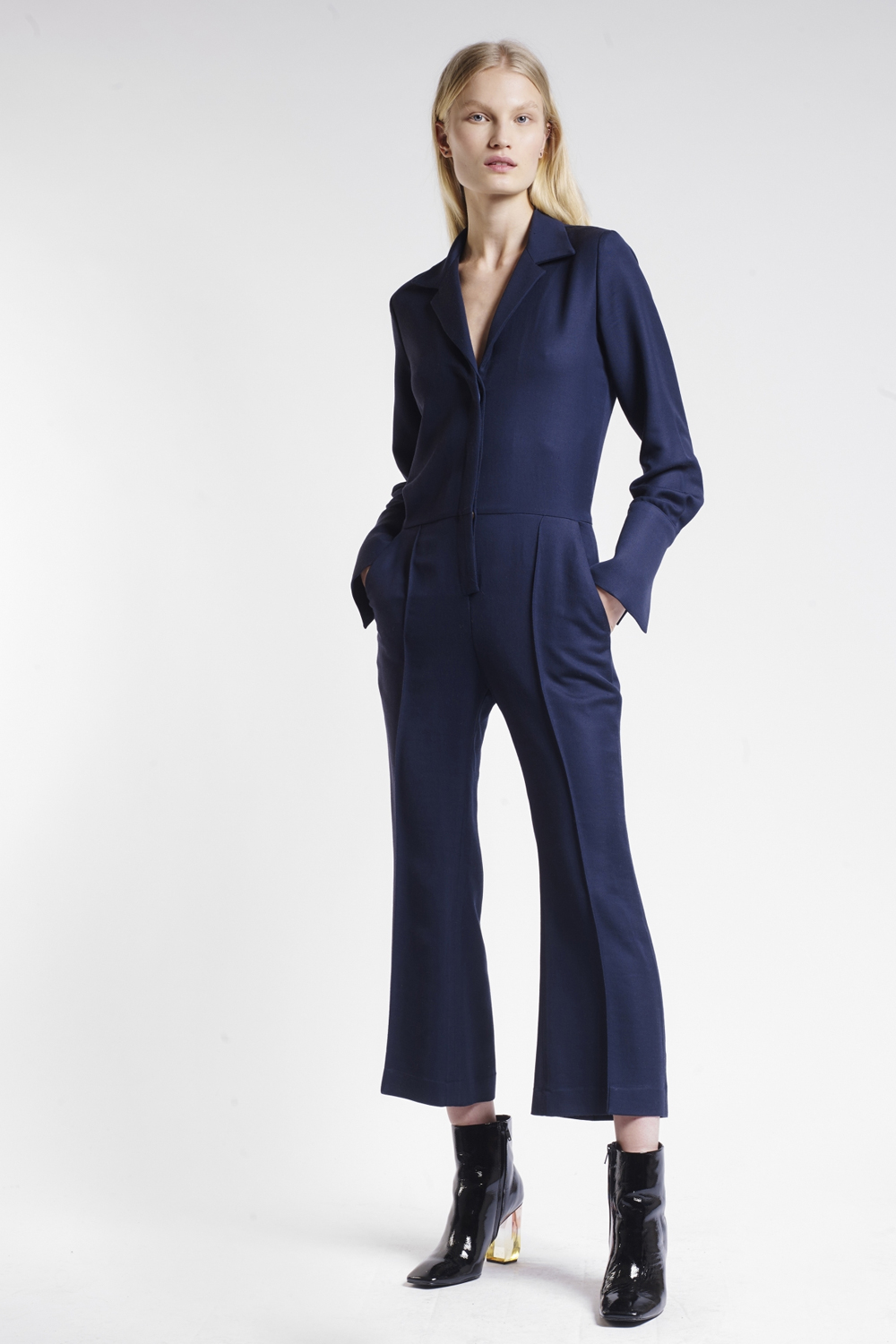 NAVY BLUE SYMONS JUMPSUIT PANTS