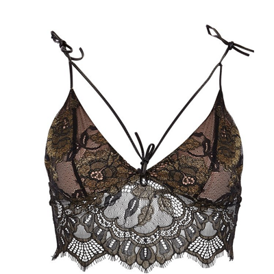 SOUTIEN GORGE ESME LACE FOIL NOIR