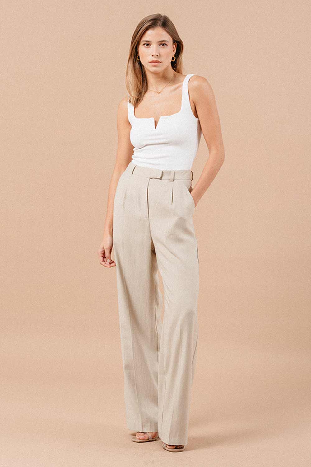 PANTALON MARC BEIGE