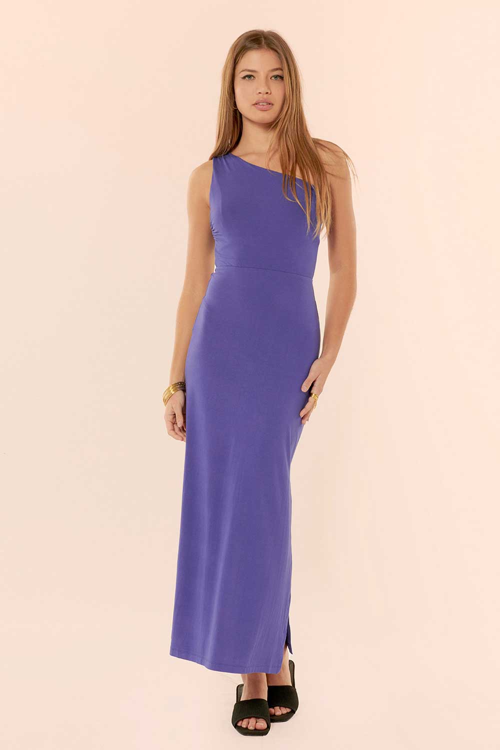 ULTRA VIOLET VICTORIA LONG DRESS