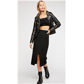 BLACK MIDI SKYLINE SKIRT