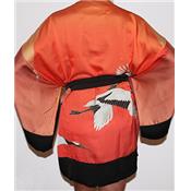 KIMONO BOVARY ORANGE & NOIR