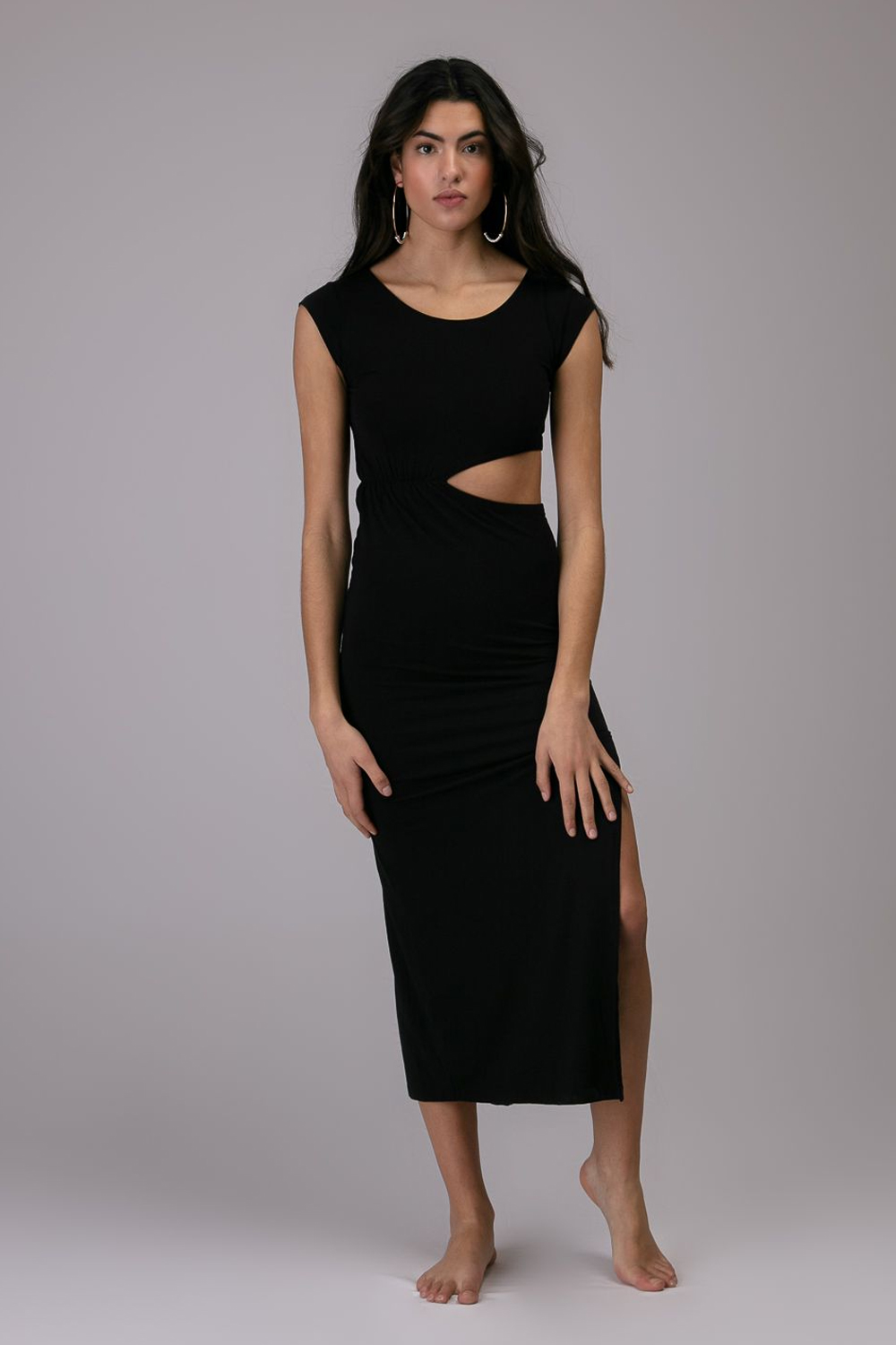 ROBE LONGUE MICHAEL NOIR