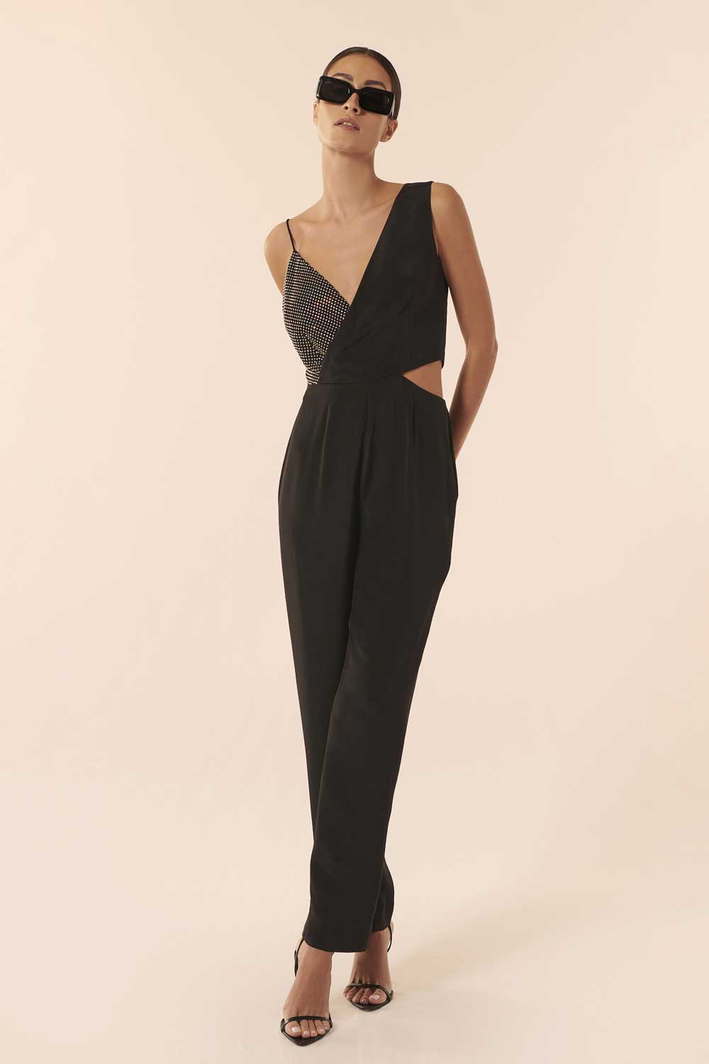 BLACK CHICAGO LONG JUMPSUIT PANTS