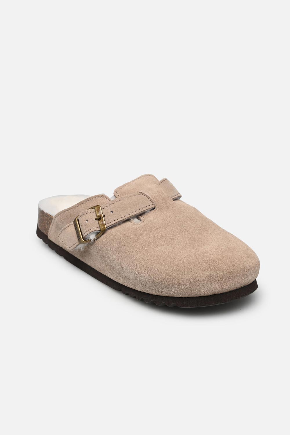 DARK BEIGE FAE CLOGS