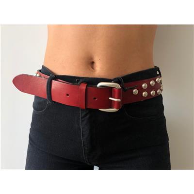 CEINTURE MOTOBELT KLOU DIAM ROUGE