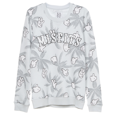 SWEATSHIRT PALMTREES CARTOON HANDS