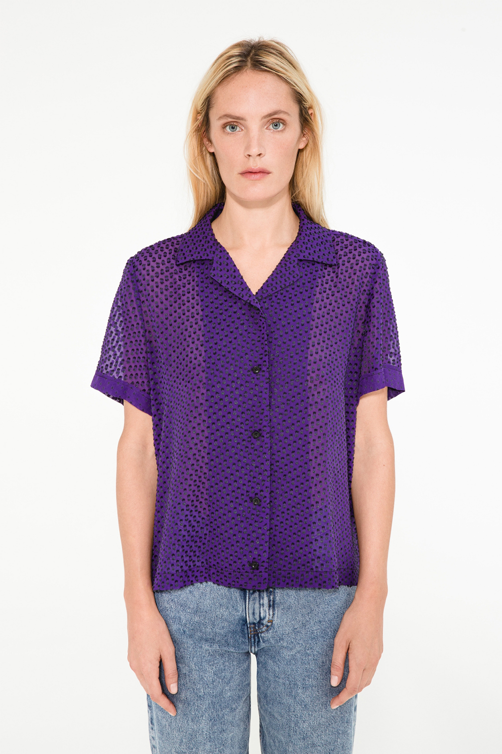 BLOUSE BOWIE VIOLET