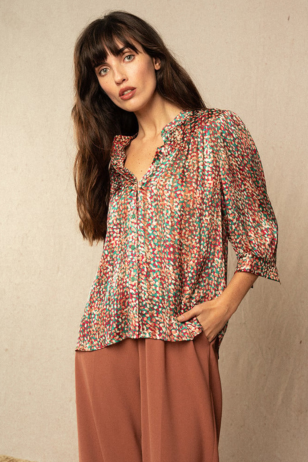 BLOUSE IRENE VERT