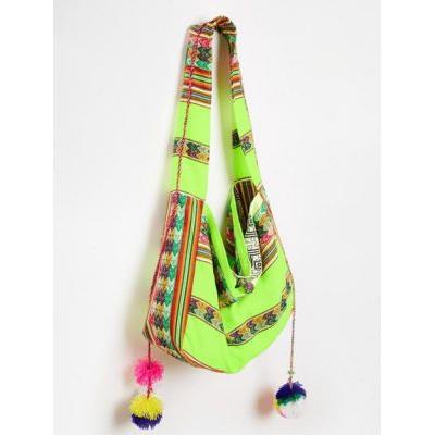 INCA BEACH BAG JAUNE FLUO